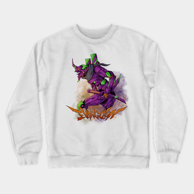 eva unit 01 Crewneck Sweatshirt by Arsyanendra